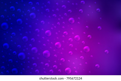 Dark Purple, Pink vector layout with circle shapes. Illustration with set of shining colorful abstract circles. Beautiful design for your business natural advert.