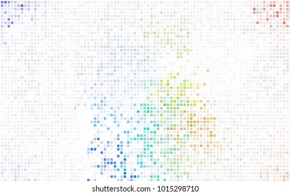 Dark Purple, Pink vector low poly background. A sample with a polygonal design. Illustration in polygonal style with repeating squares