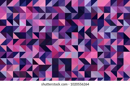 Dark Purple, Pink vector low poly template. A sample with polygonal shapes. The best triangular design for your business.