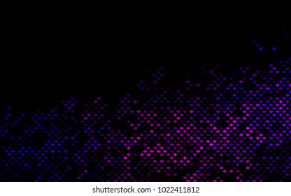 Dark Purple, Pink vector low poly background. A sample with a polygonal design. Illustration in polygonal style with repeating squares