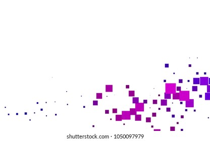 Dark Purple, Pink vector low poly background. A sample with a polygonal design. Illustration in polygonal style with repeating squares