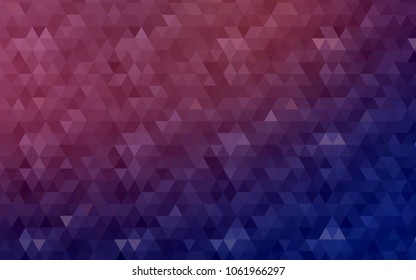 Dark Purple, Pink vector low poly template. Colorful abstract illustration with gradient. The template can be used as a background for cell phones.
