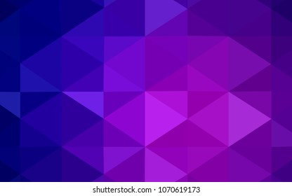 Dark Purple, Pink vector low poly cover. Shining colored illustration in a new style. Brand-new style for your business design.