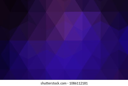 Dark Purple, Pink vector low poly layout. Glitter abstract illustration with an elegant triangles. Brand new style for your business design.