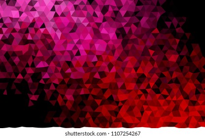 Dark Purple, Pink vector low poly pattern. Brand new colored illustration in blurry style with gradient. A new texture for your design.