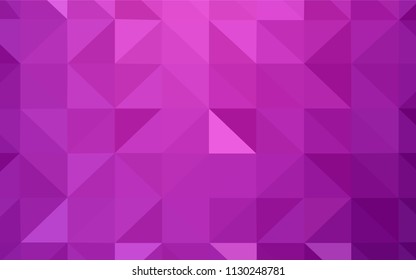 Dark Purple, Pink vector low poly layout. Shining colorful illustration with triangles. Pattern for a brand book's backdrop.
