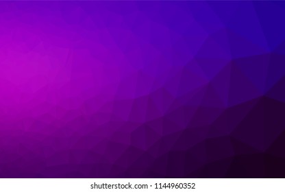 Dark Purple, Pink vector low poly texture. Colorful abstract illustration with gradient. Brand new design for your business.