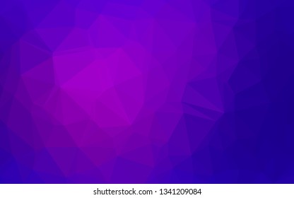 Dark Purple, Pink vector low poly texture. Shining colored illustration in a Brand new style. New texture for your design.