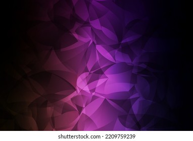 Dark Purple, Pink vector low poly layout. Creative geometric illustration in Origami style with gradient. Brand new style for your business design.