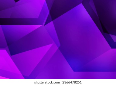 Dark Purple, Pink vector low poly layout. A completely new color illustration in a polygonal style. New template for your brand book.