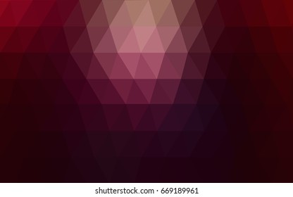 Dark Purple, Pink vector Low poly crystal background. Polygon design pattern. Low poly illustration, low polygon background.