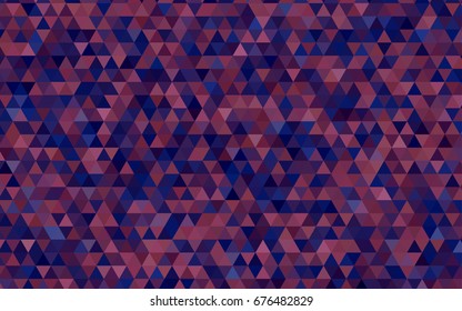Dark Purple, Pink vector low poly pattern. Shining colored illustration in a brand-new style. The best triangular design for your business.