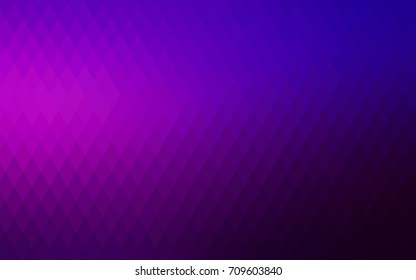 Dark Purple, Pink vector low poly background. A sample with a polygonal design. Illustration in polygonal style with repeating squares