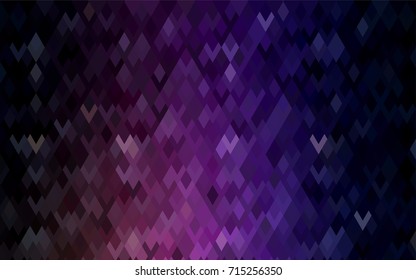 Dark Purple, Pink vector low poly background. A sample with a polygonal design. Illustration in polygonal style with repeating squares