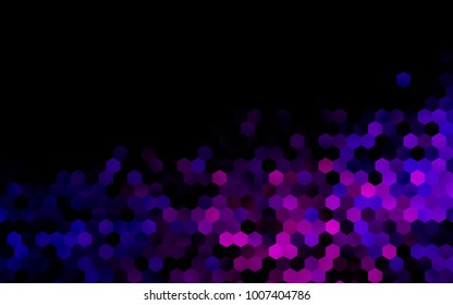 Dark Purple, Pink vector modern geometrical abstract background. Texture, brand-new background. Geometric background in Origami style with gradient. 
