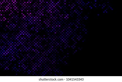 Dark Purple, Pink vector modern geometrical background. Abstract template. Geometric pattern in square style with gradient.
