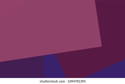 Dark Purple, Pink vector modern geometrical background. Abstract template. Geometric pattern in square style with gradient.