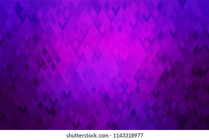 Dark Purple, Pink vector modern geometrical background. Abstract template. Geometric pattern in square style with gradient.