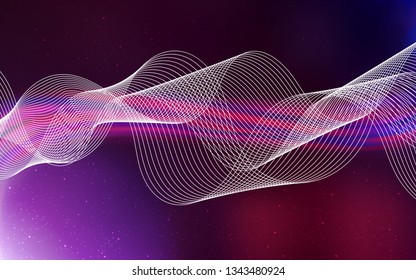 Dark Purple, Pink vector modern elegant background. Colorful abstract illustration with gradient. New way of your design.