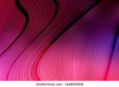 Dark Purple, Pink vector modern elegant background. An elegant bright illustration with gradient. New style design for your brand book.