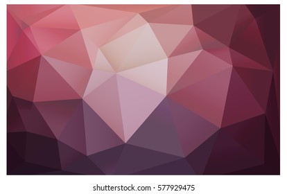 Dark Purple, Pink vector modern geometrical abstract background. Texture, new background. Geometric background in Origami style with gradient. 