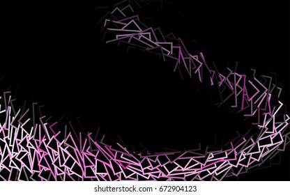 Dark Purple, Pink vector modern geometrical background. Abstract template. Geometric pattern in square style with gradient.