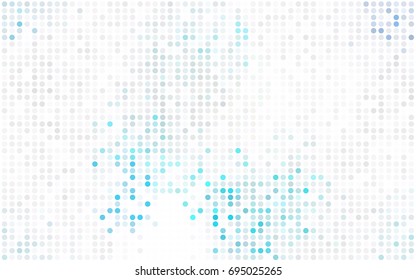 Dark Purple, Pink vector modern geometrical circle abstract background. Dotted texture template. Geometric pattern in halftone style with gradient. 