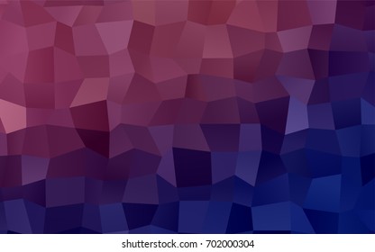 Dark Purple, Pink vector modern geometrical background. Abstract template. Geometric pattern in square style with gradient.