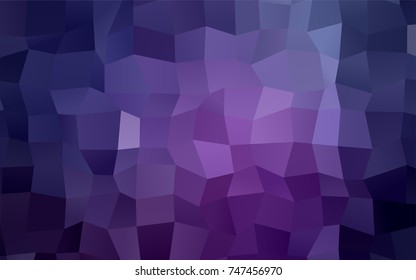 Dark Purple, Pink vector modern geometrical background. Abstract template. Geometric pattern in square style with gradient.