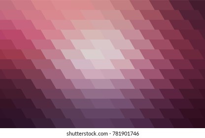 Dark Purple, Pink vector modern geometrical background. Abstract template. Geometric pattern in square style with gradient.