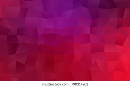 Dark Purple, Pink vector modern geometrical background. Abstract template. Geometric pattern in square style with gradient.