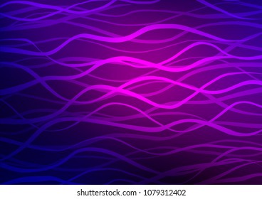 Dark Purple, Pink vector natural elegant texture. Colorful abstract illustration with lines in Asian style. The pattern can be used for heads of websites and designs.