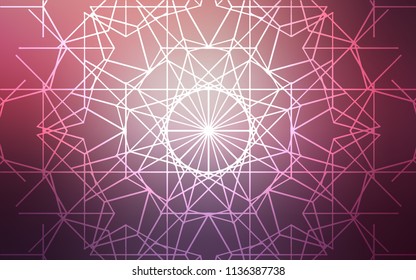 Dark Purple, Pink vector natural elegant template. Blurred decorative design in Indian style with lines drown by child. The pattern can be used for heads of websites and designs.