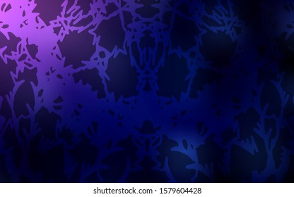 Dark Purple, Pink vector natural abstract design. An elegant bright illustration with lines drawn by child in Natural style. The elegant pattern can be used as a part of a brand book.