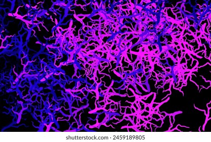 Dark Purple, Pink vector natural pattern with leaves, branches. Leaves, branches in natural style on white background. Pattern for wallpapers, coloring books.