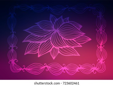 Dark Purple, Pink vector natural abstract texture. Modern geometrical abstract illustration with doodles. A new texture for your design.