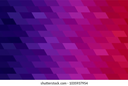 Dark Purple, Pink vector pattern. Brand-new rectangular template. Shining geometric sample. Repeating theme with rectangular shapes. Texture for your design.