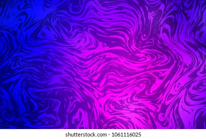 Dark Purple, Pink vector pattern with bubble shapes. Colorful illustration in abstract marble style with gradient. Pattern for your business design.