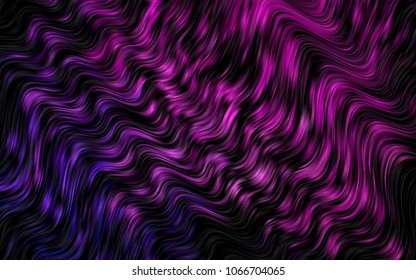 Dark Purple, Pink vector pattern with lamp shapes. A vague circumflex abstract illustration with gradient. A completely new marble design for your business.
