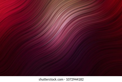 Dark Purple, Pink vector pattern with bent lines. Shining illustration, which consist of blurred lines, circles. A completely new memphis design for your business.