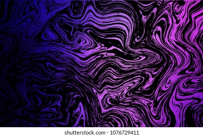 Dark Purple, Pink vector pattern with curved circles. An elegant bright illustration with gradient. New composition for your brand book.