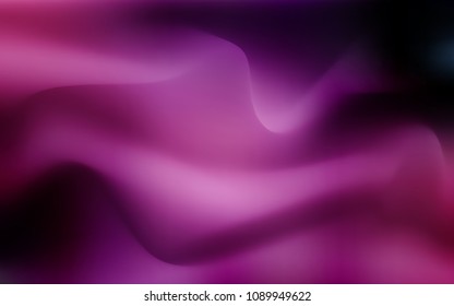 Dark Purple, Pink vector pattern with lamp shapes. A sample with blurred bubble shapes. Textured wave pattern for backgrounds.