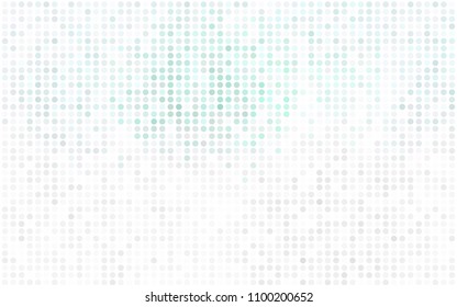 Dark Purple, Pink vector pattern with colored spheres. Geometric sample of repeating circles on white background in halftone style.