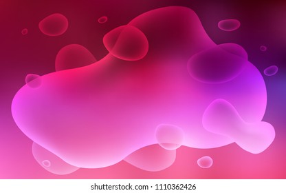 Dark Purple, Pink vector pattern with bubble shapes. A vague circumflex abstract illustration with gradient. A new texture for your  ad, booklets, leaflets.