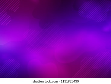 Dark Purple, Pink vector pattern with narrow lines. Blurred decorative design in simple style with lines. The template can be used as a background.