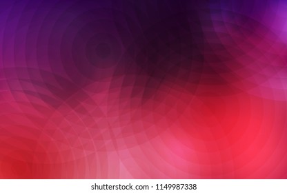 Dark Purple, Pink vector pattern with spheres. Illustration with set of shining colorful abstract circles. New design for ad, poster, banner of your website.
