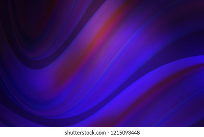 Dark Purple, Pink vector pattern with bent ribbons. Colorful abstract illustration with gradient lines. A completely new memphis design for your business.