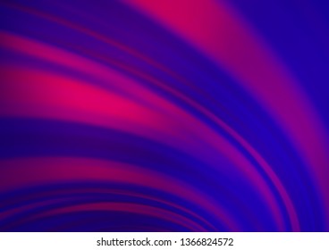 Dark Purple, Pink vector pattern with lava shapes. A sample with blurred bubble shapes. Marble design for your web site.