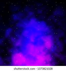 Dark Purple, Pink vector pattern with abstract stars. Blur decorative design in simple style with stars. Pattern for websites, landing pages.