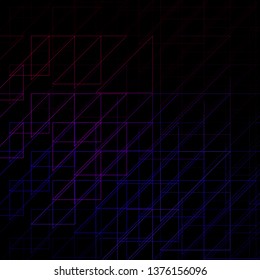 Dark Purple, Pink vector pattern with lines. Repeated lines on abstract background with gradient. Pattern for websites, landing pages.